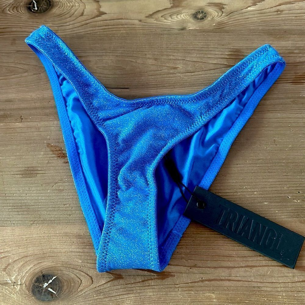 TRIANGL CHEEKY CUT MARINA SPARKLE BOTTOMS ONLY NEW WITH TAGS